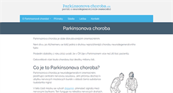 Desktop Screenshot of parkinsonovachoroba.cz