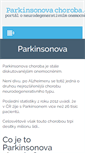 Mobile Screenshot of parkinsonovachoroba.cz