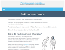 Tablet Screenshot of parkinsonovachoroba.cz